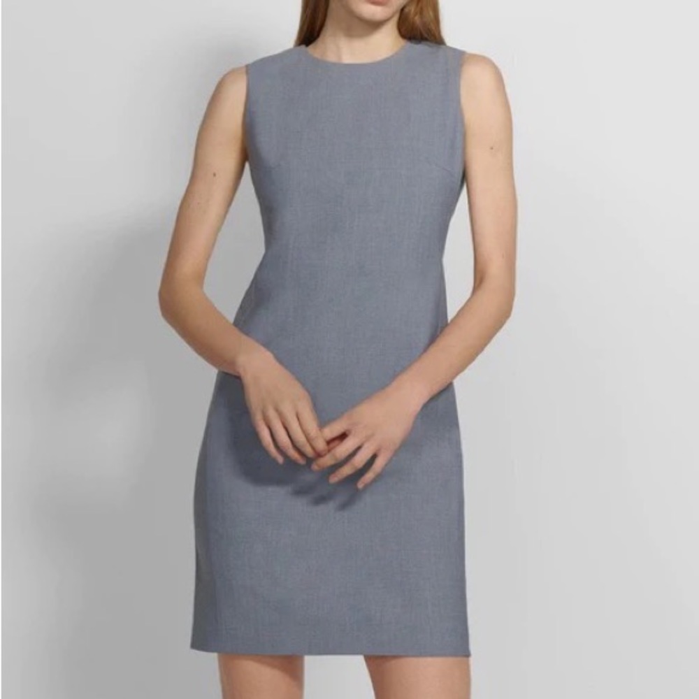 Theory Sleeveless Grey Dress